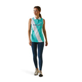 Ariat Women's Taryn SS Polo Pool Blue