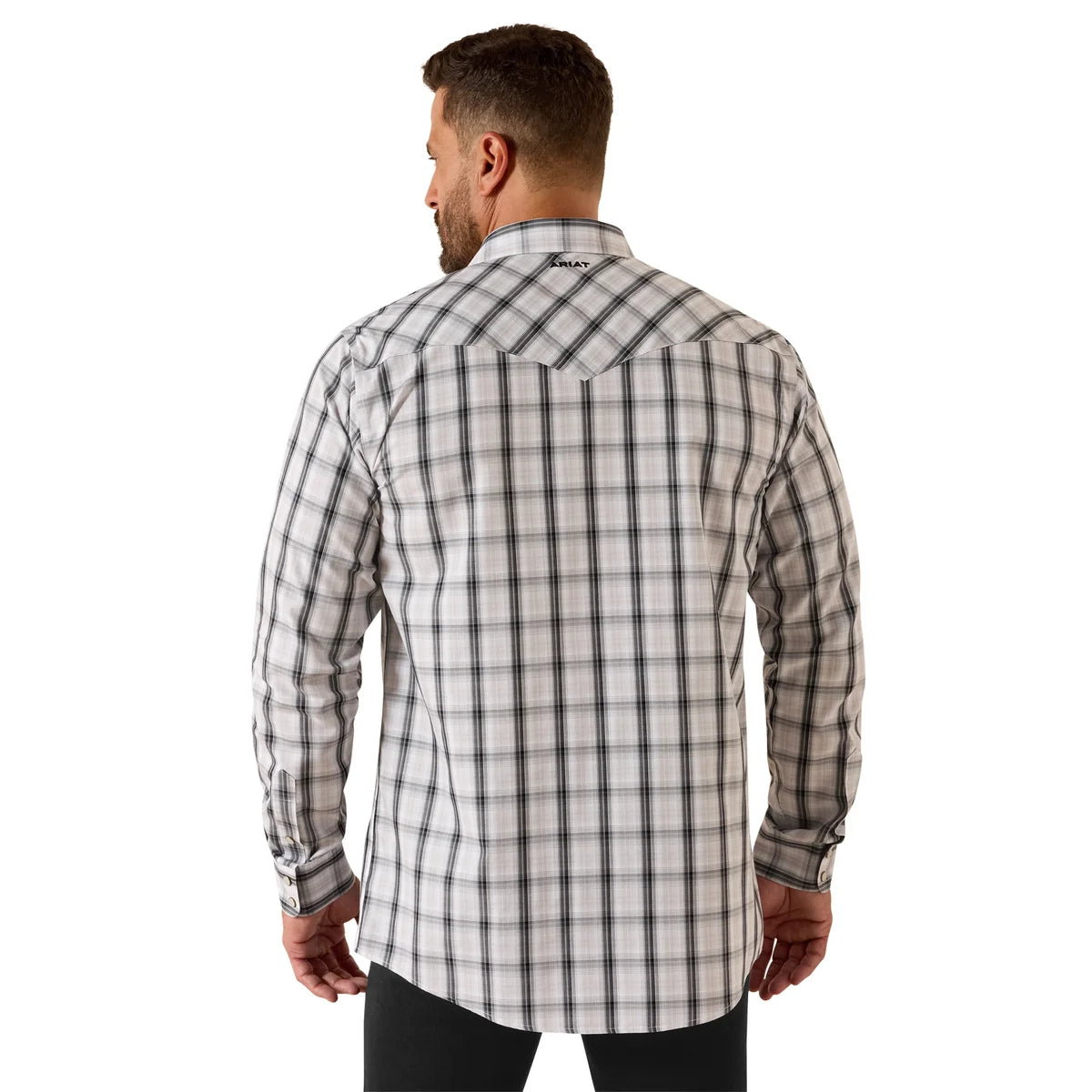 Ariat Mns Winkle Free Ari Fitted Snap LS Shirt