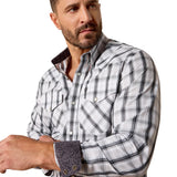 Ariat Mns Winkle Free Ari Fitted Snap LS Shirt