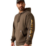 Ariat Mns Rebar Lightweight Logo Hoodie