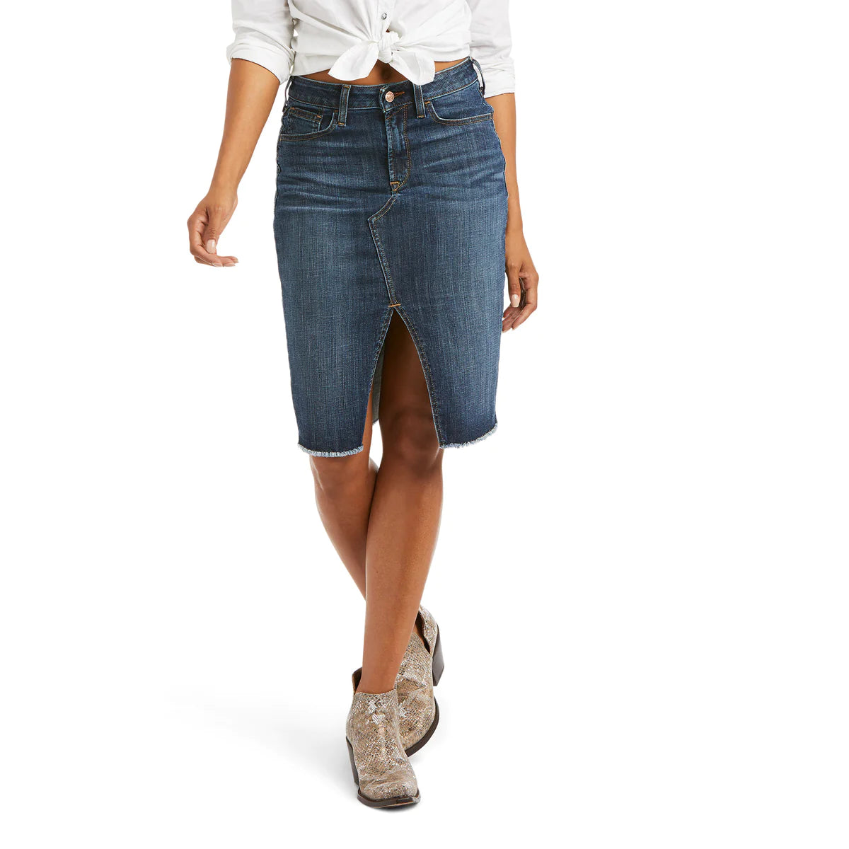Ariat Womens Denim Skirt Ella Goldie