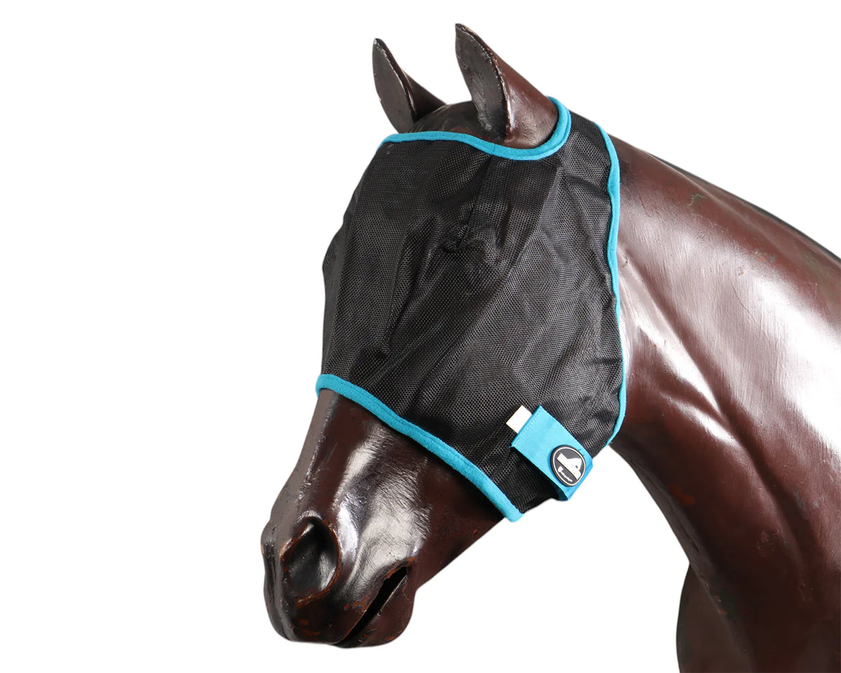 Showmaster Flymask Black/Torquoise