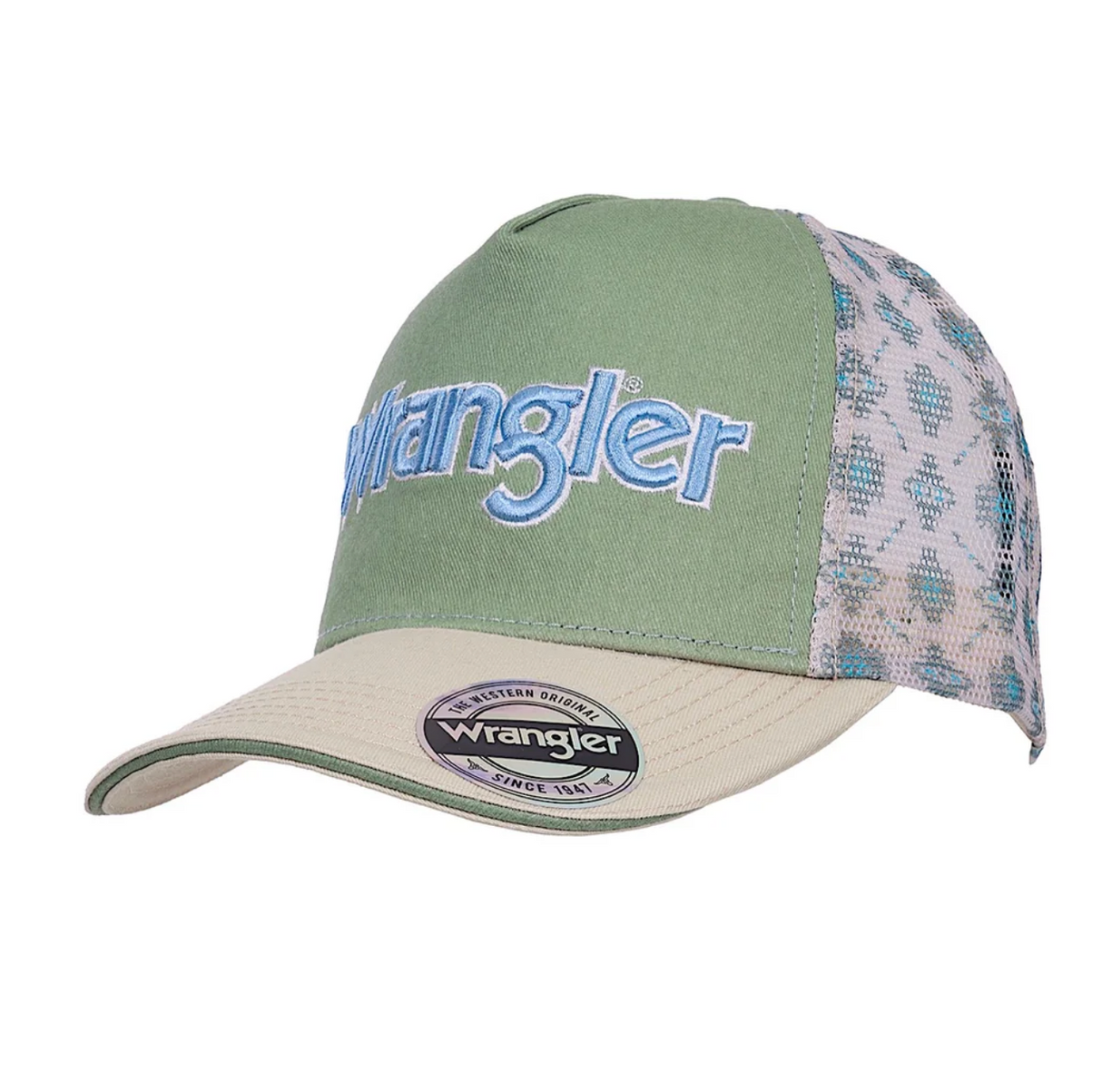 Wrangler Nat HP PONYTAIL Trucker Cap