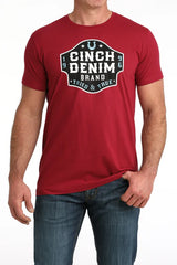 CINCH Mens Red T-Shirt