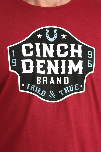 CINCH Mens Red T-Shirt