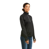 Ariat Womens Tek Team 1/2 Zip Sweatshirt Black/Black