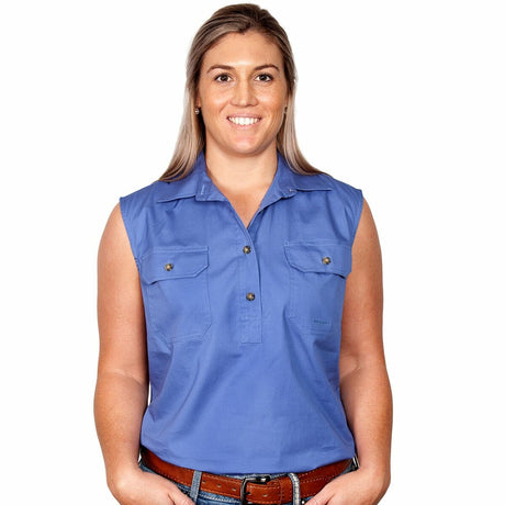 Womens Kerry Workshirt S less Blue