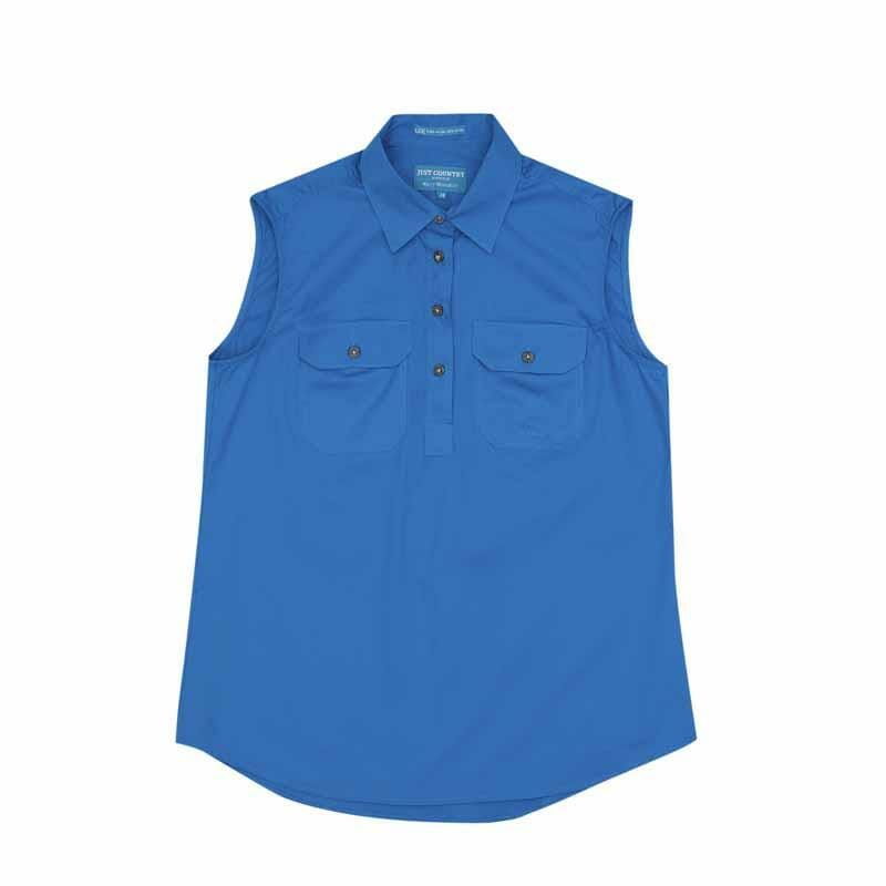 Womens Kerry Workshirt S less Blue Jewel 2