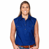 Womens Kerry Workshirt S less Cobalt