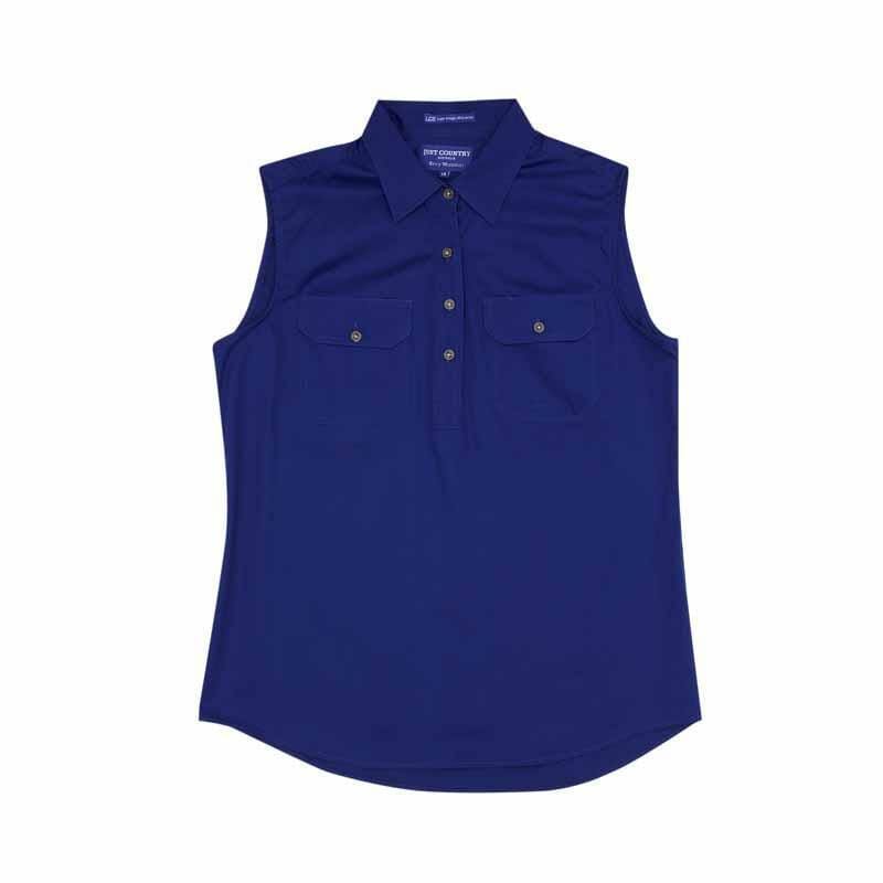 Womens Kerry Workshirt S less Cobalt 2