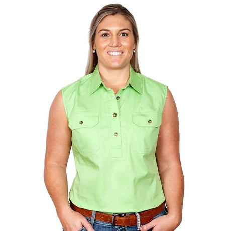 Womens Kerry Workshirt S less Green Lime