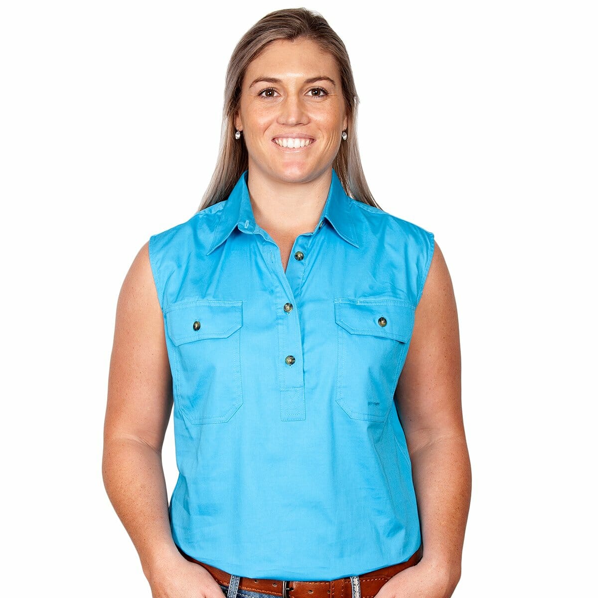 Womens Kerry Workshirt S less Sky