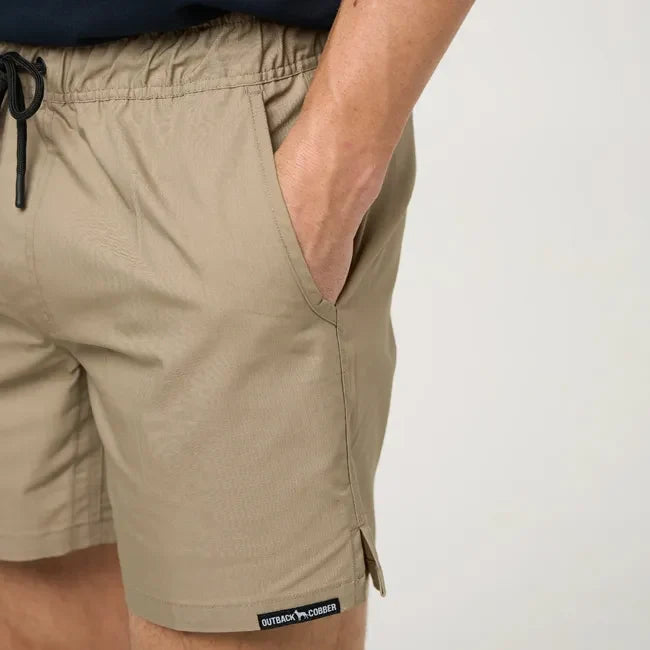 Outback Cobber Work Shorts - Khaki