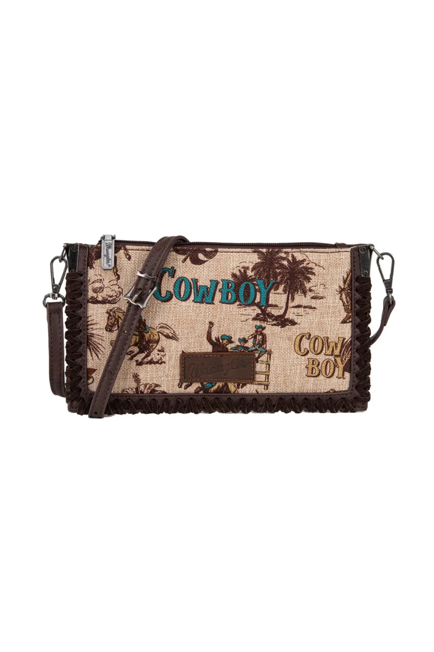 Wrangler Printed Crossbody Clutch Bag
