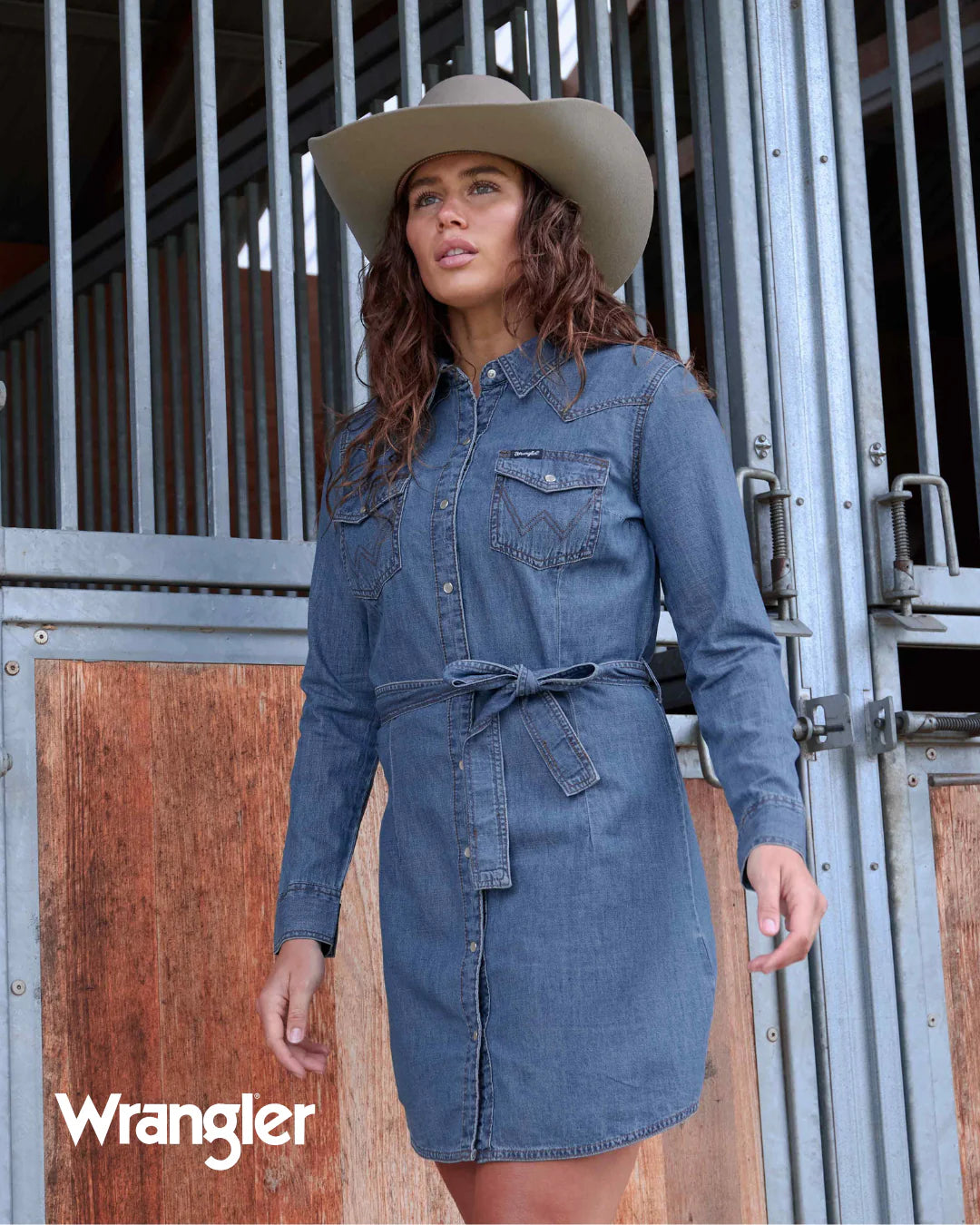 Wrangler Womens Wendy LS Denim Dress