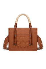 Wrangler Cow Print Tassel Crossbody Bag