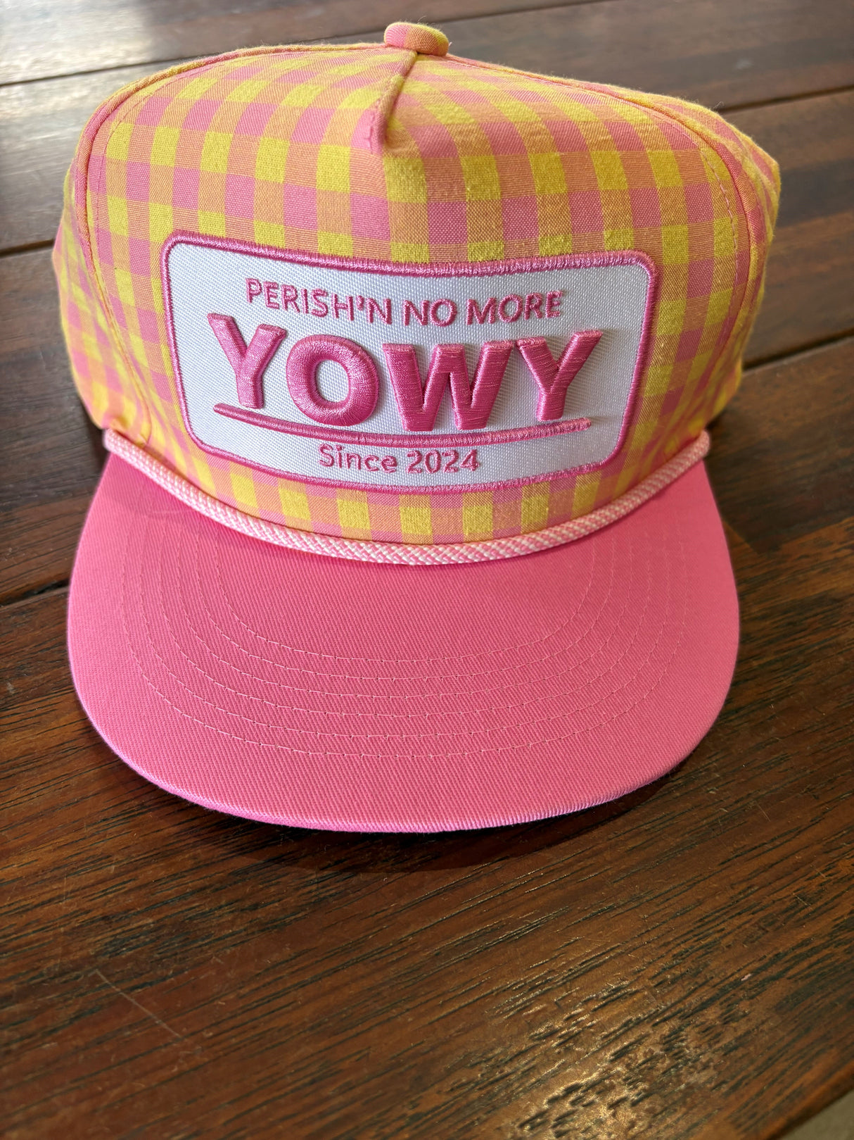 Yowy Pink & Yellow Cap