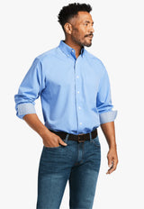 Ariat Mens WF Solid Pinpoint Oxford Classic LS Shirt - Small