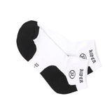Roper Ankle Socks White Black Pack of 3