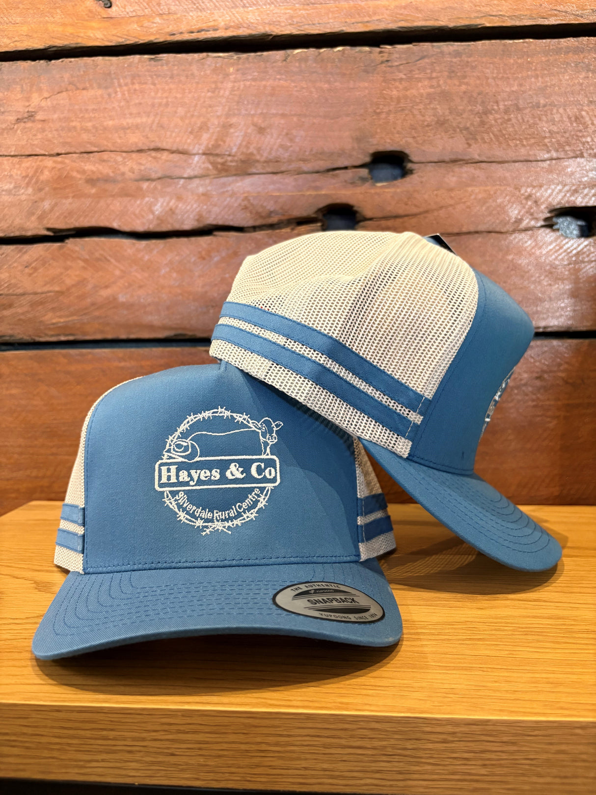 Flexfit Hayes and Co Trucker Cap Barbed Circle LOGO