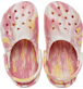 CROCS Toddler Classic Glow-in-the-dark Marbled Clog In Daylily/multi