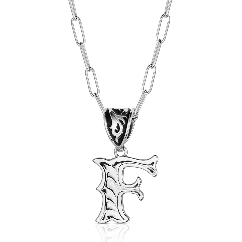 Montana Necklace - Initial F