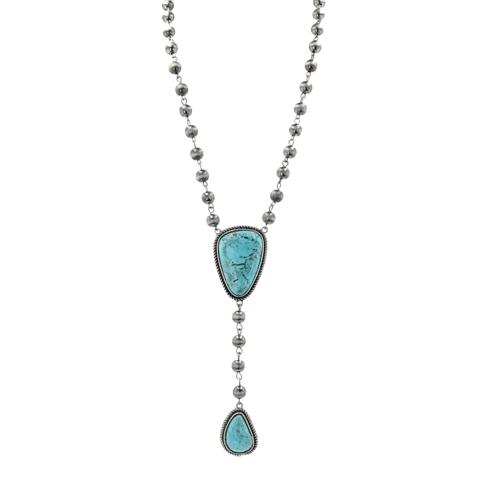 Montana Attitude - Chasing Turquoise Beaded Necklace