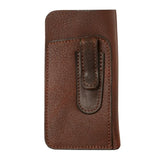 Glasses Case Soft Leather with Pen Holder and Pocket Clip