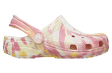 CROCS Toddler Classic Glow-in-the-dark Marbled Clog In Daylily/multi