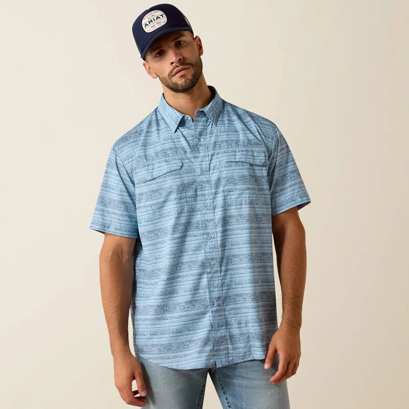 Ariat Mns Printed Venttek Classic Fit SS Shirt