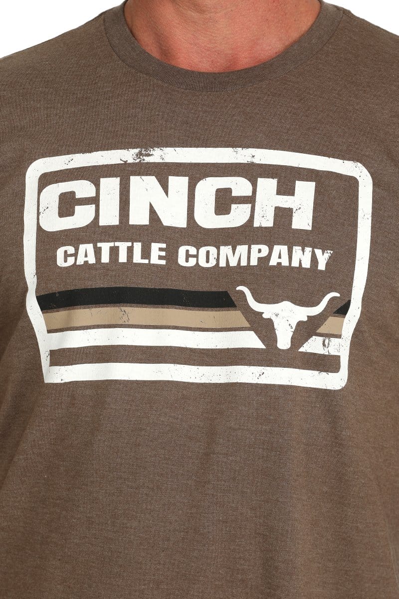 Cinch Mens Cattle Company Tee Brown