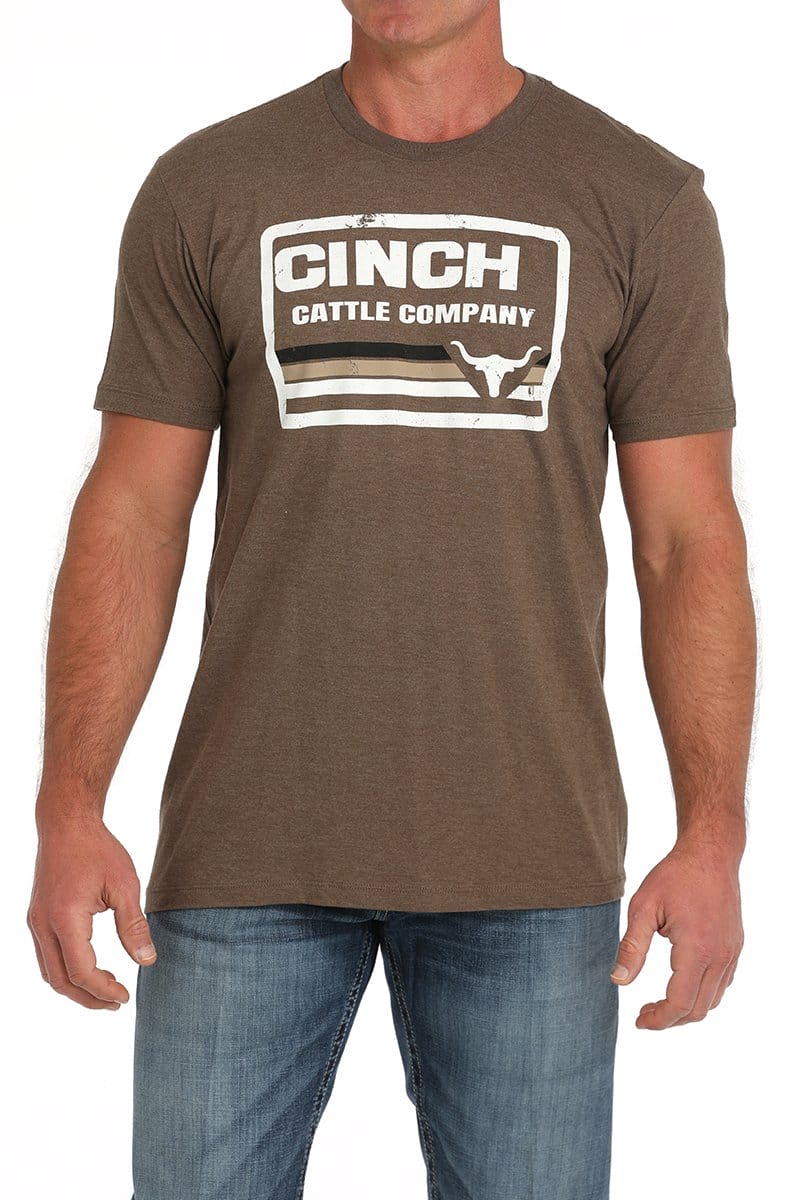 Cinch Mens Cattle Company Tee Brown