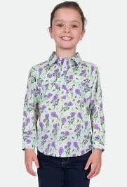 Hard Slog Kids Lynn 1/2 PLKT LS Shirt