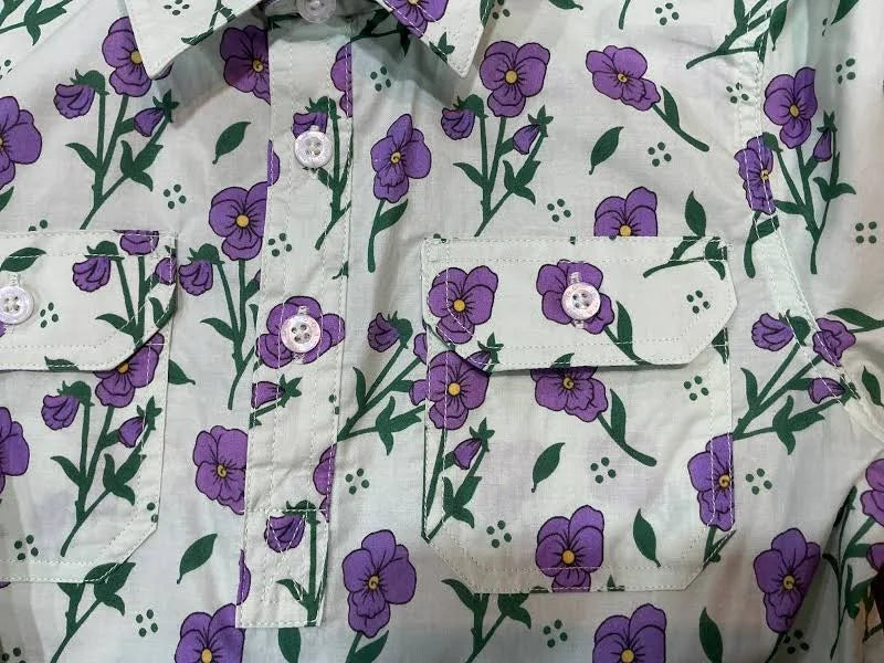 Hard Slog Kids Lynn 1/2 PLKT LS Shirt