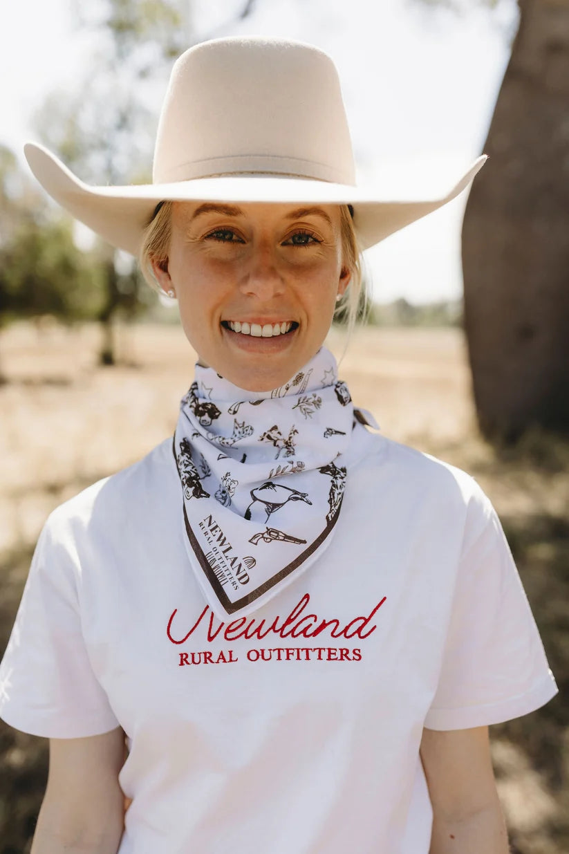 Cowboy Hand Drawn Bandana - Orignal