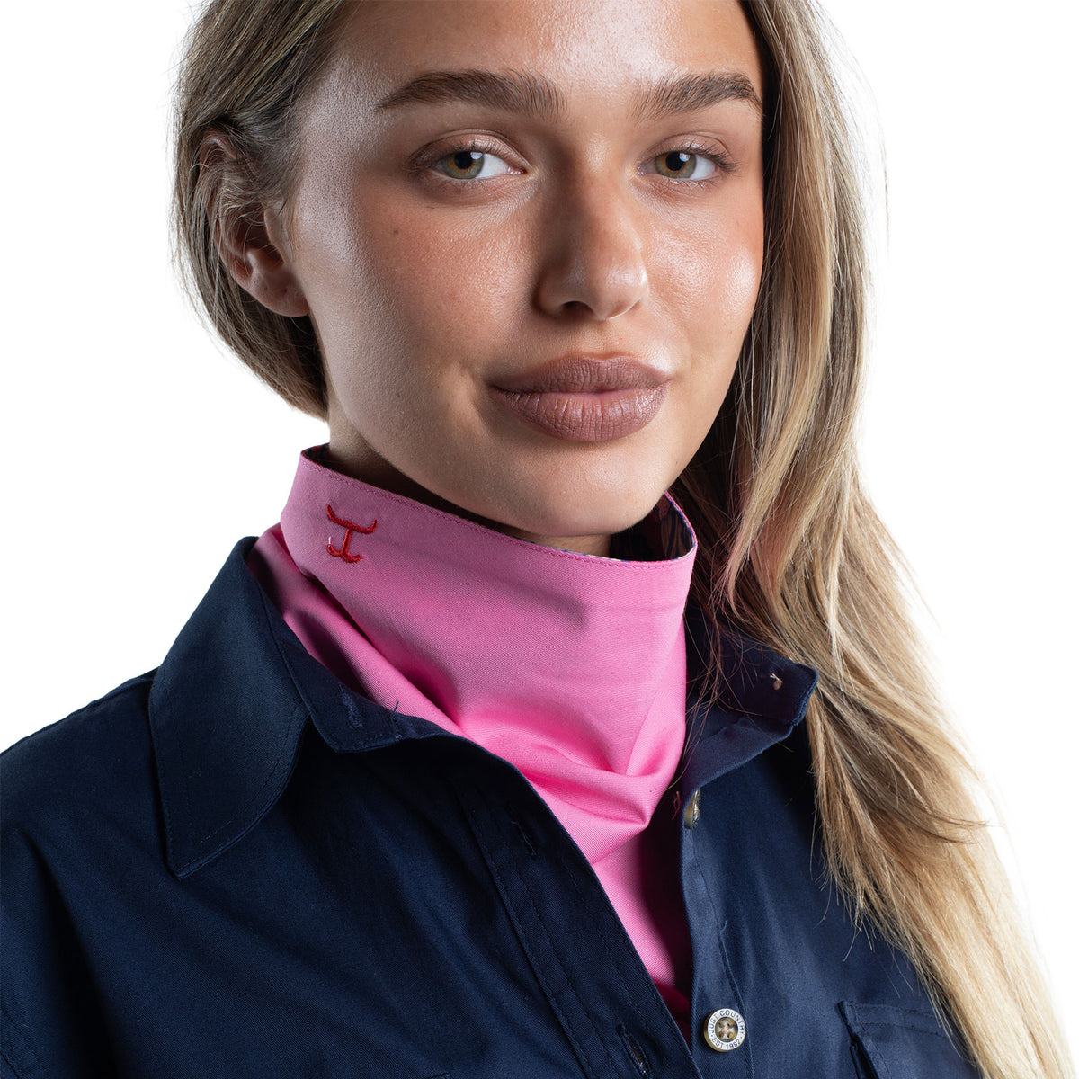 JC Wms Carlee Double Sided Scarf - Rose