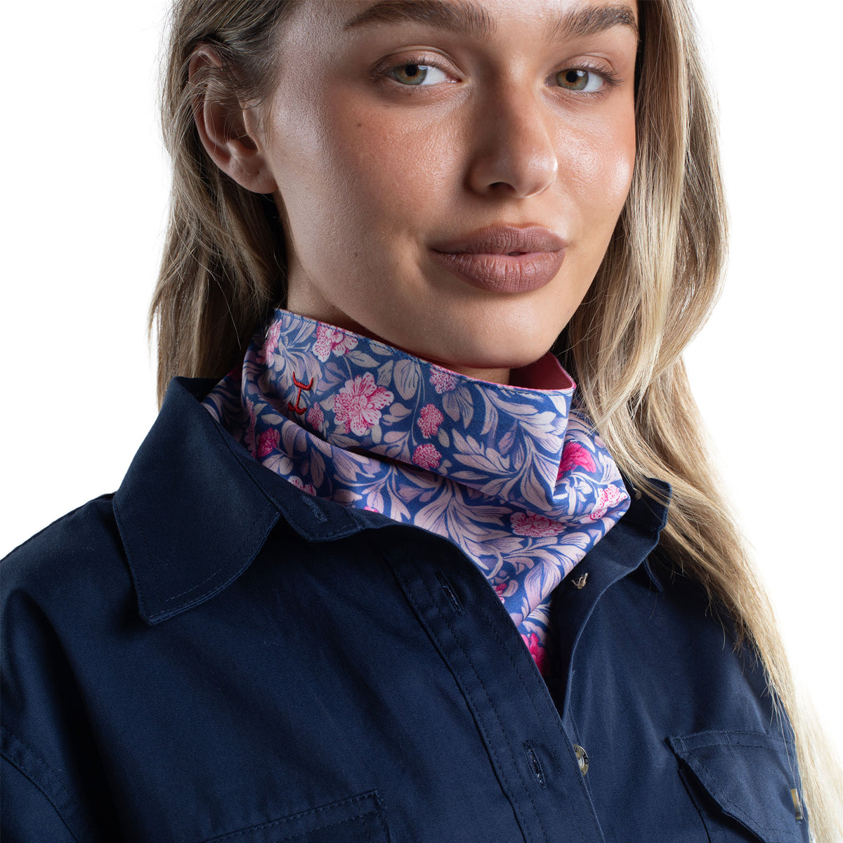 JC Wms Carlee Double Sided Scarf - Rose