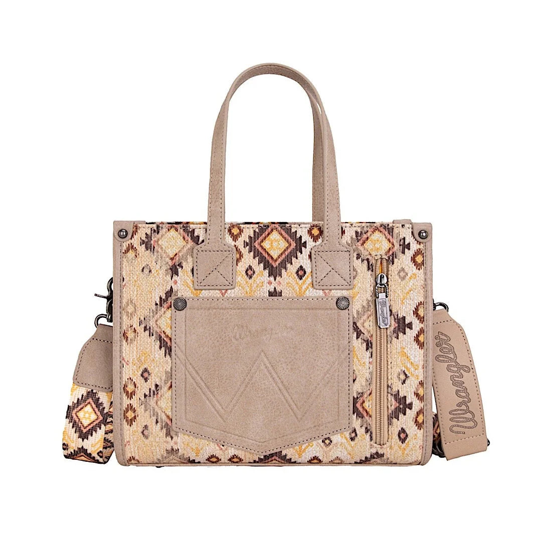 Wrangler Aztec Crossbody Tote Bag