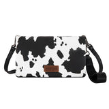 Wrangler Cow Print Wallet Crossbody Bag
