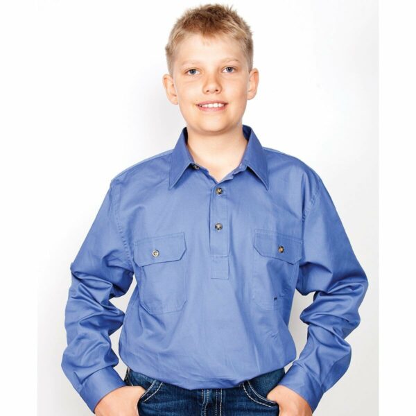 Boys Lachlan Workshirt Blue