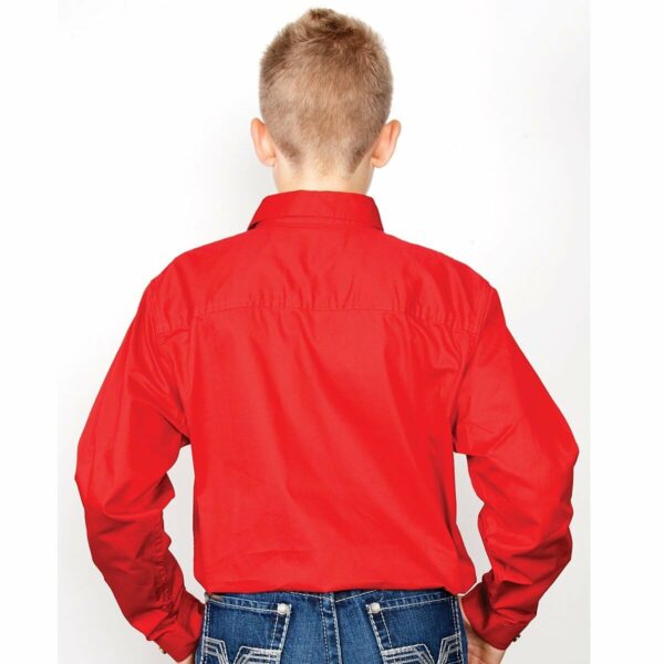 Boys Lachlan Workshirt Chilli 1