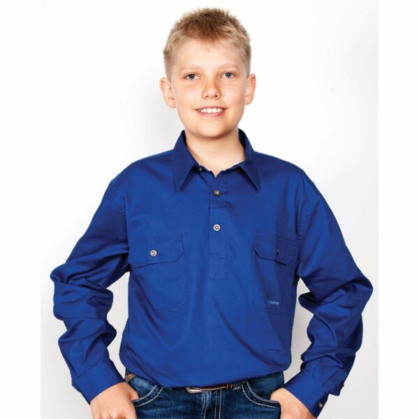 Boys Lachlan Workshirt Cobalt