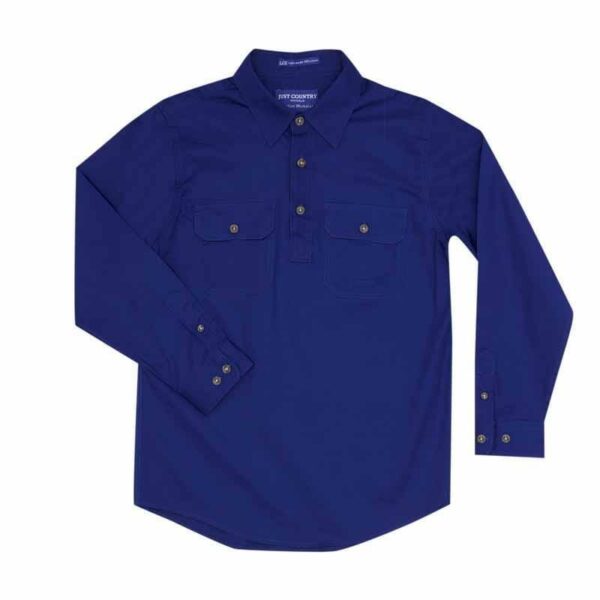 Boys Lachlan Workshirt Cobalt 2