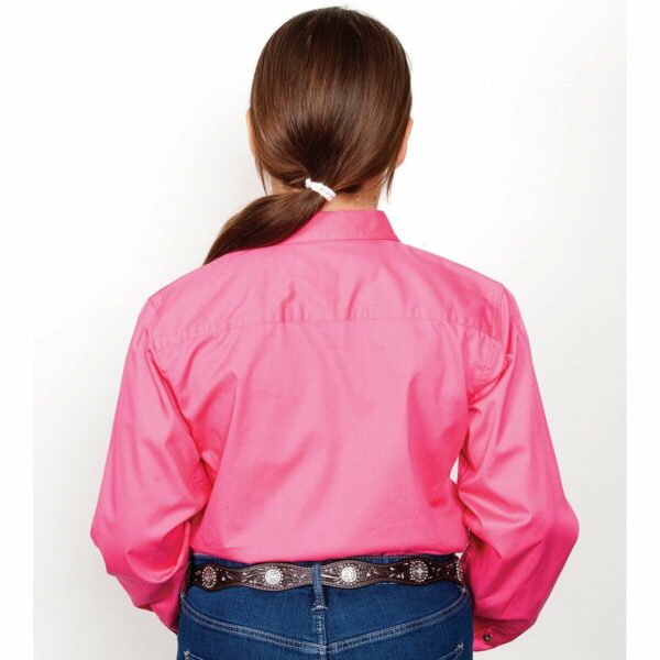 Girls Kenzie Workshirt Hot Pink 1