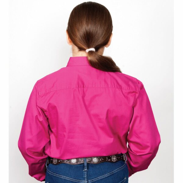 Girls Kenzie Workshirt Magenta 1