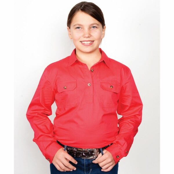 Girls Kenzie Workshirt Raspberry