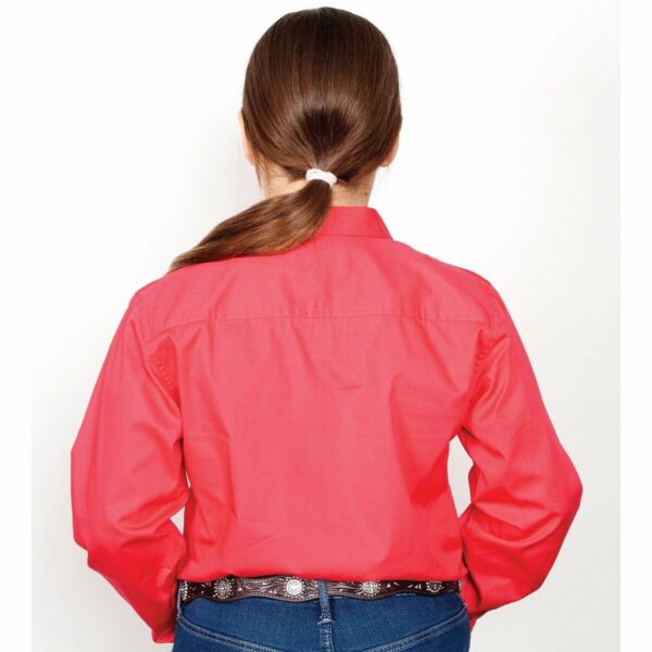 Girls Kenzie Workshirt Raspberry 1