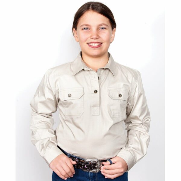 Girls Kenzie Workshirt Stone