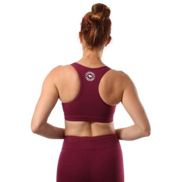 Mattea Womens Full Support Sports Bra burgundy 2