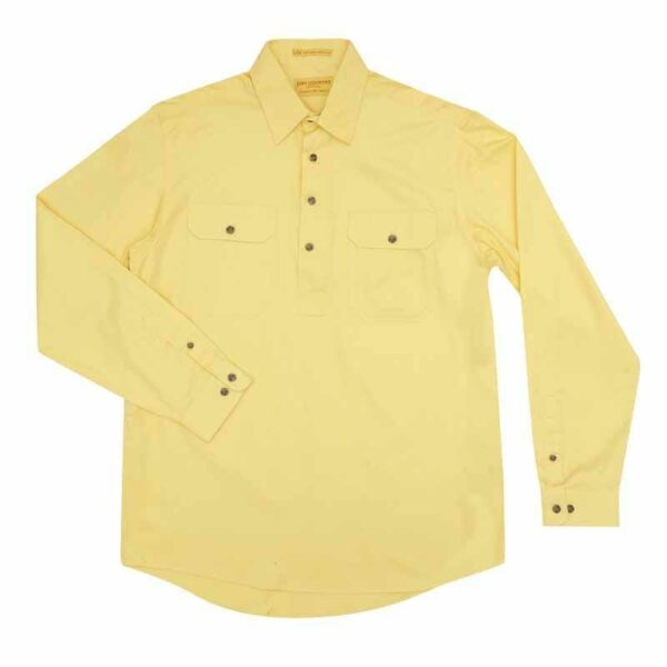 Mens Cameron Workshirt LS 1 2 Butter 2